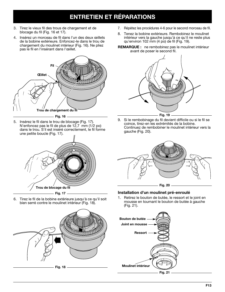 Entretien et réparations | MTD Y725 User Manual | Page 35 / 68