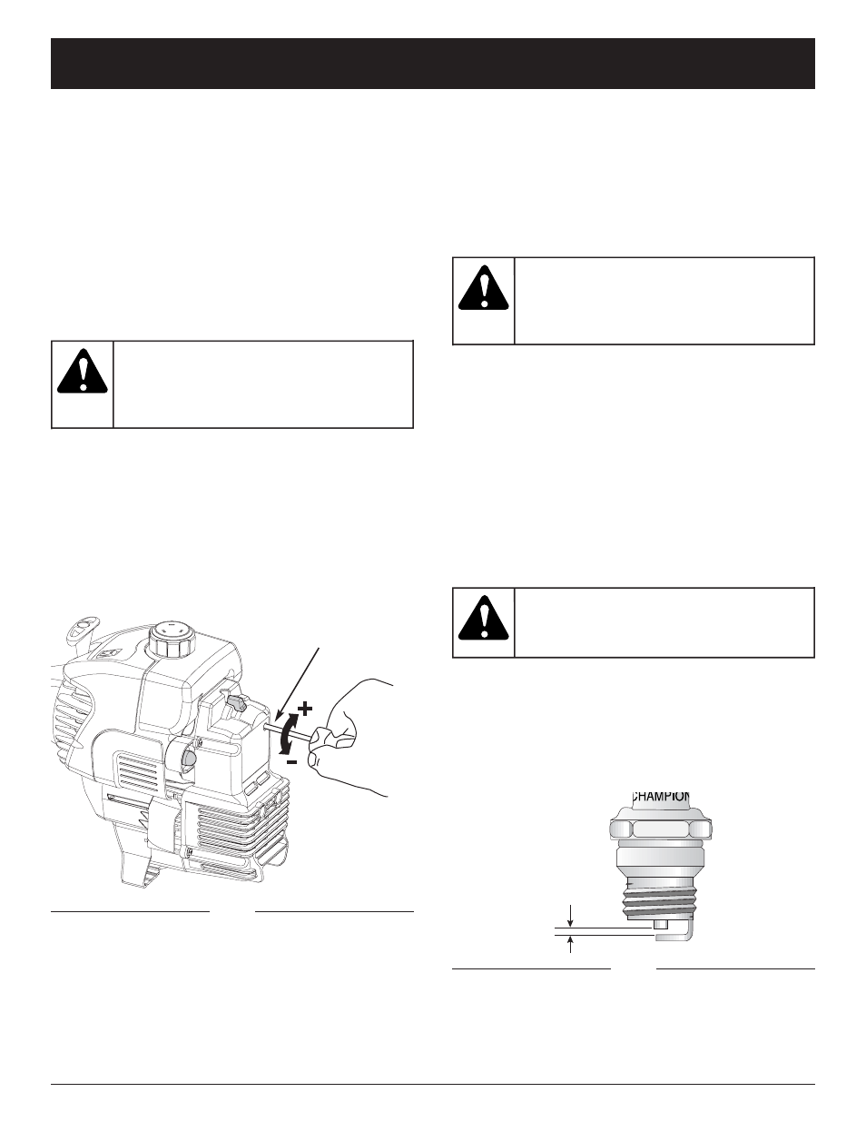 Warning, Maintenance and repair instructions | MTD Y765 User Manual | Page 15 / 64