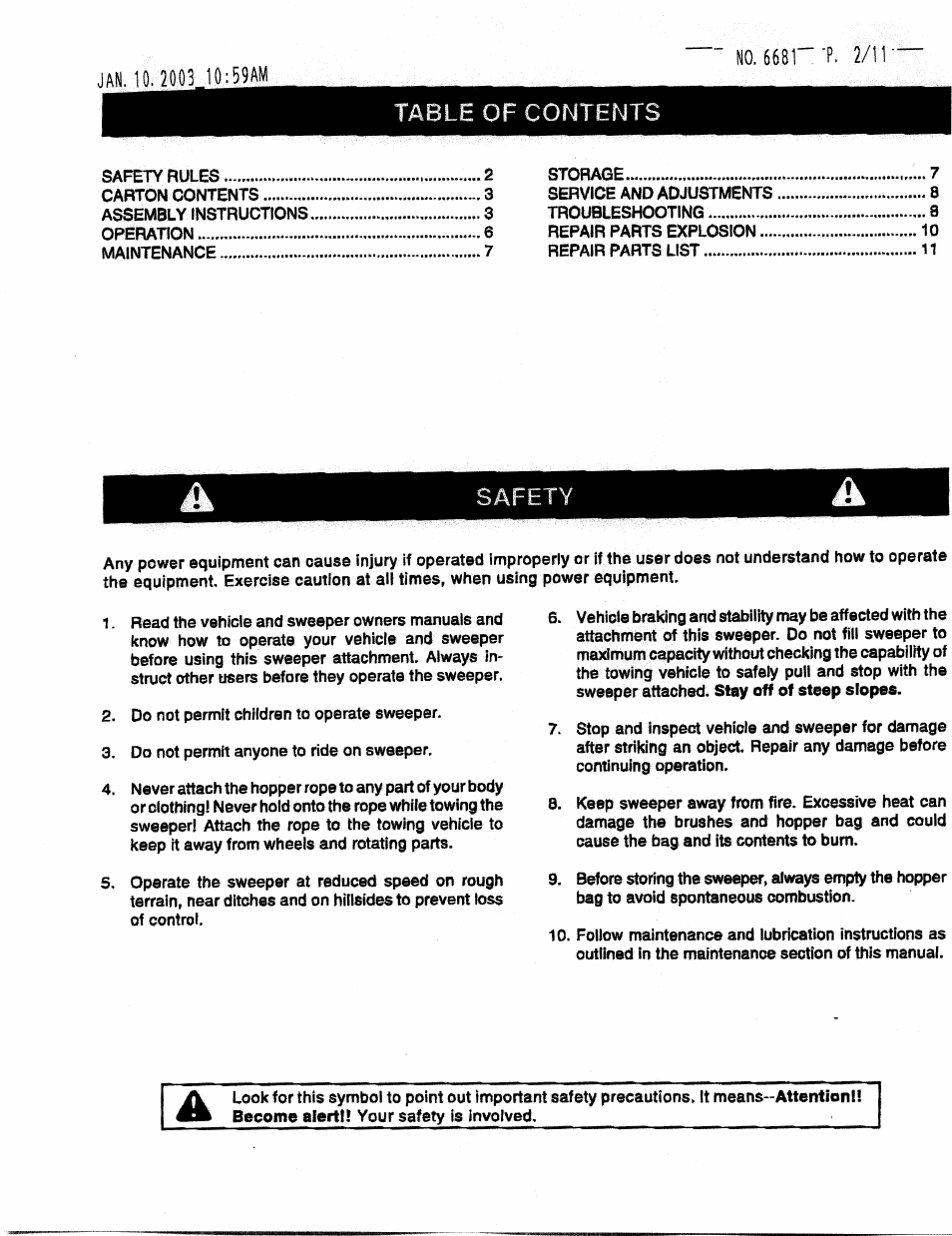 MTD 190-459A-100 User Manual | Page 2 / 11