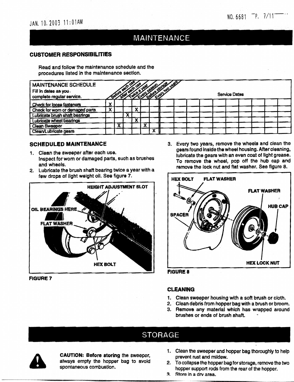 Maintenance | MTD 190-459A-100 User Manual | Page 7 / 11