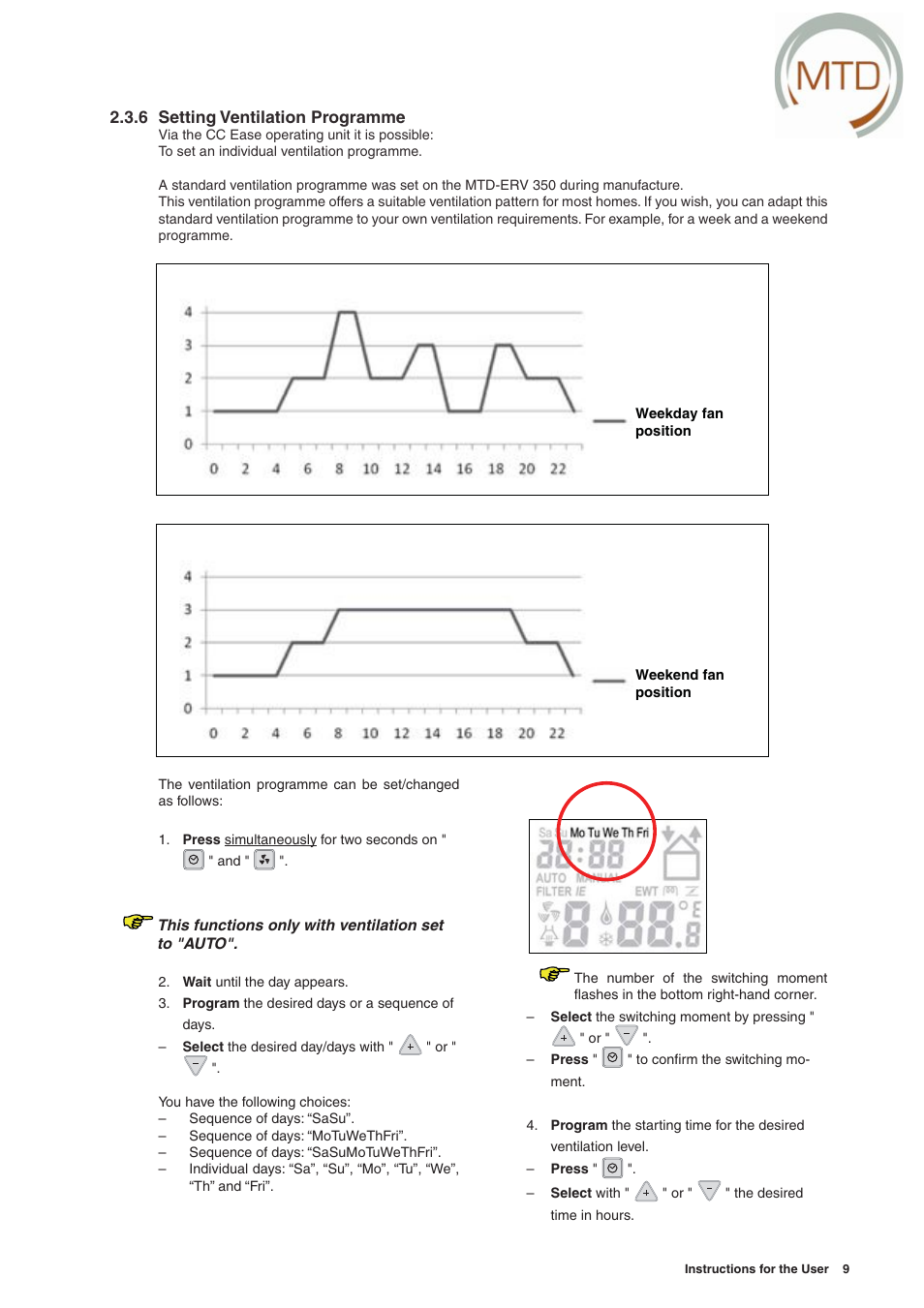 MTD -ERV 350 User Manual | Page 13 / 56