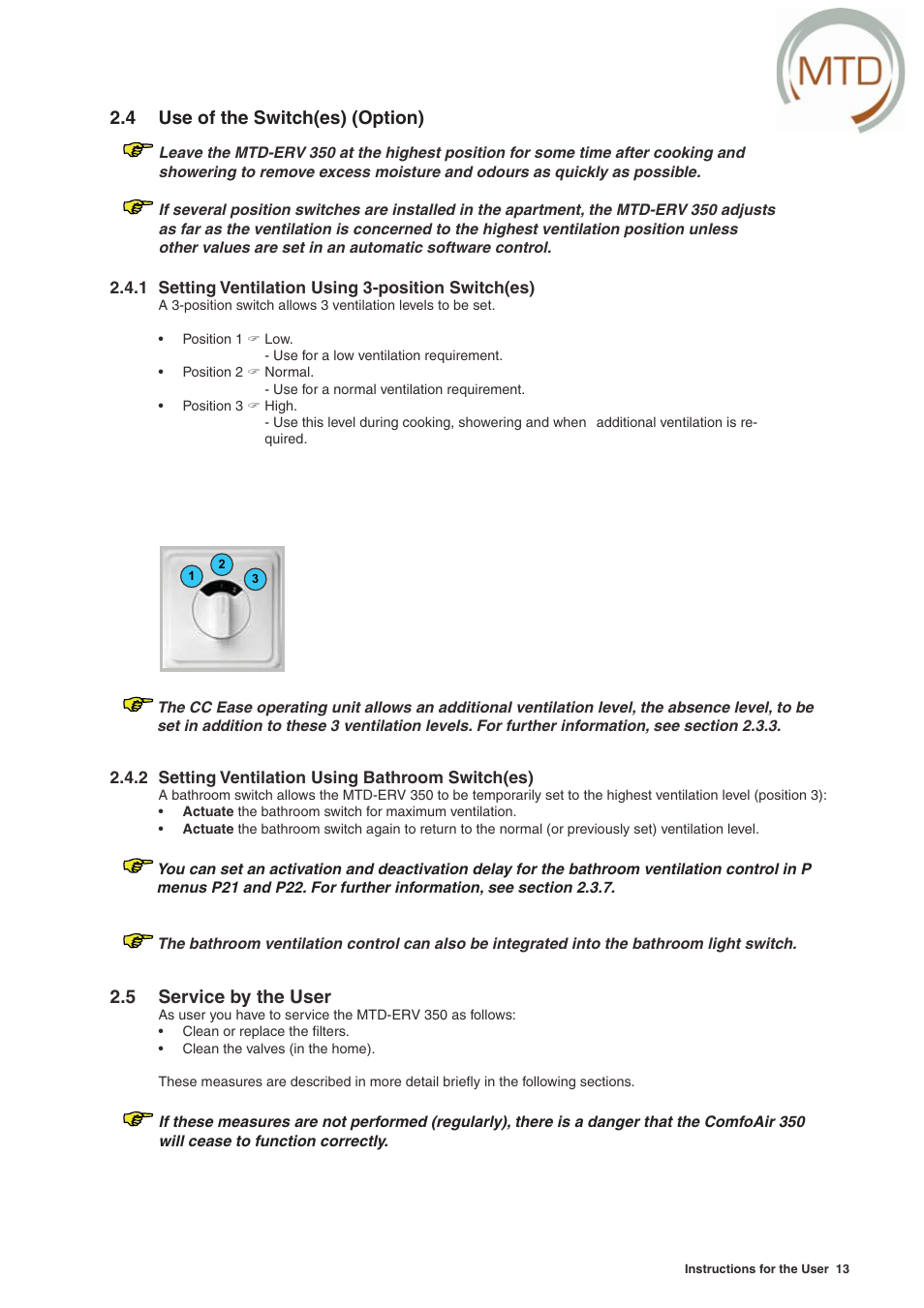 MTD -ERV 350 User Manual | Page 17 / 56