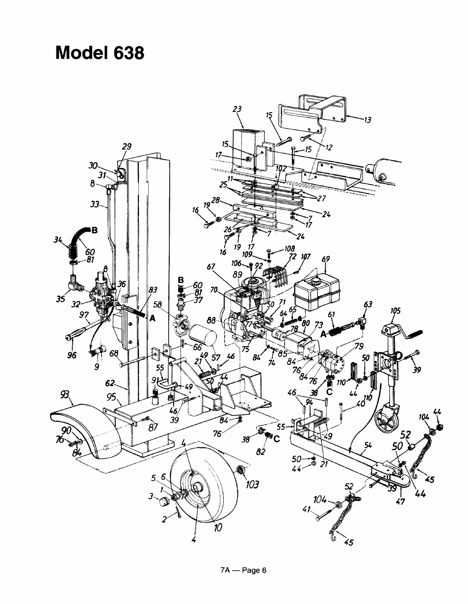 Model 638 | MTD 245-630-000 User Manual | Page 6 / 7