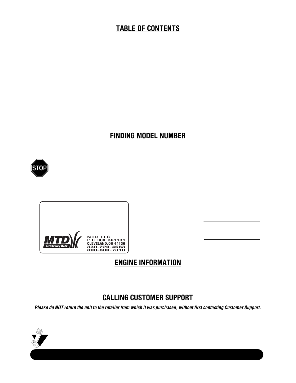 MTD E172 User Manual | Page 2 / 19