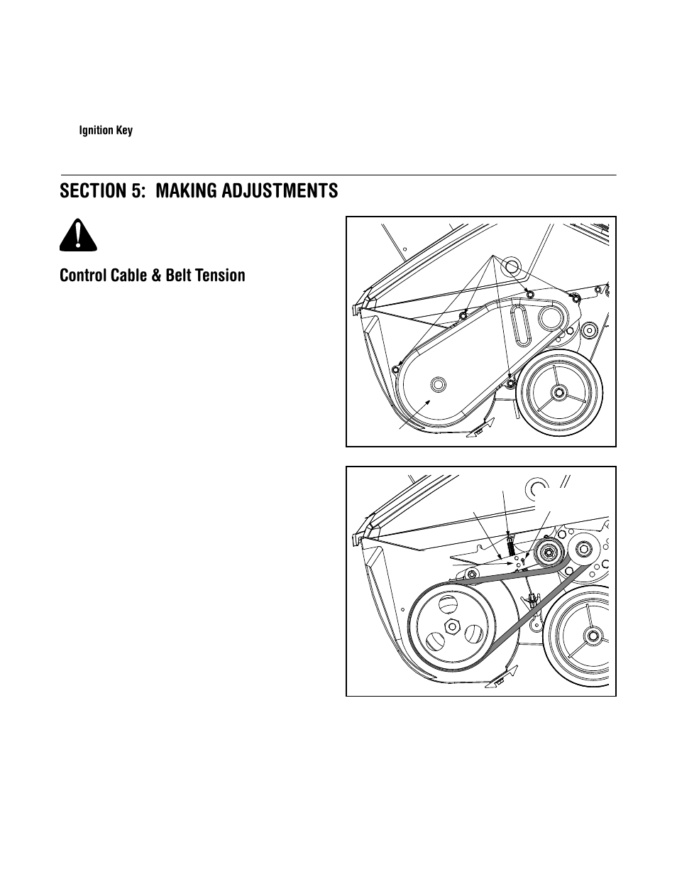 Control cable & belt tension | MTD E172 User Manual | Page 9 / 19