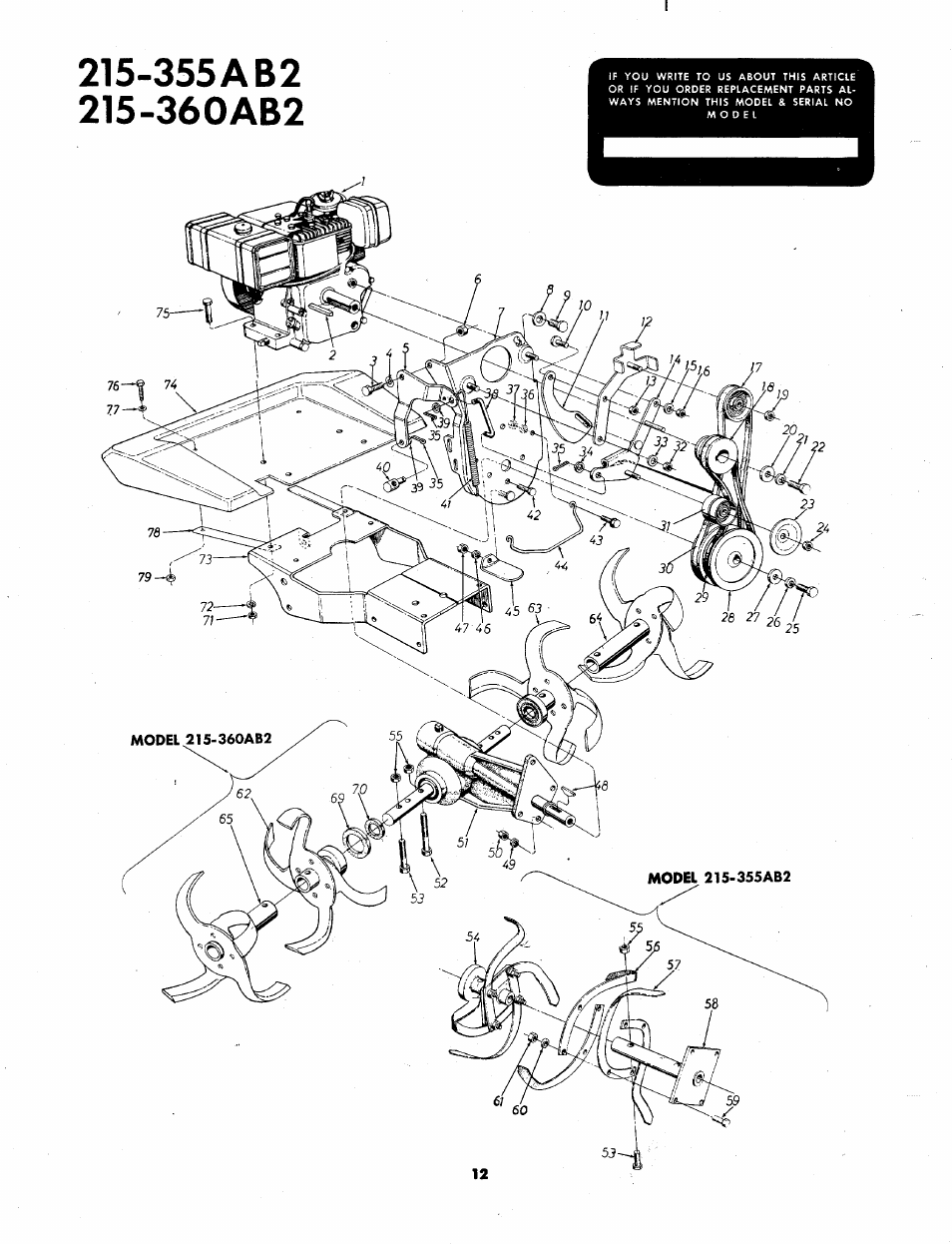 355a b2 215-360ab2 | MTD 215-355AB2 User Manual | Page 12 / 14