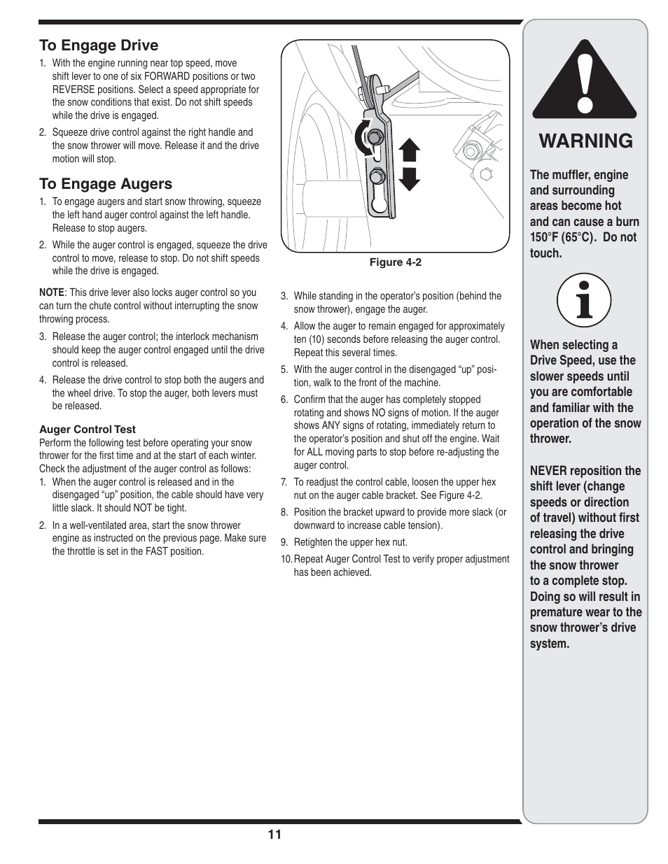Warning | MTD Style L User Manual | Page 11 / 48