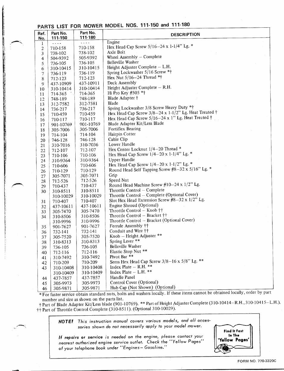 MTD 111-150 User Manual | Page 3 / 4