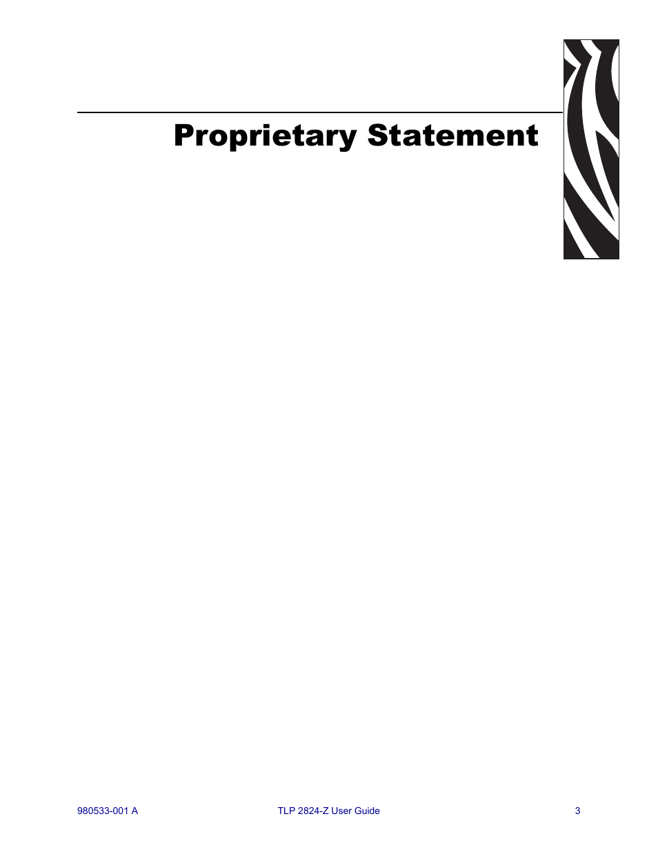 Proprietary statement | MTD TLP 2824-Z User Manual | Page 3 / 64