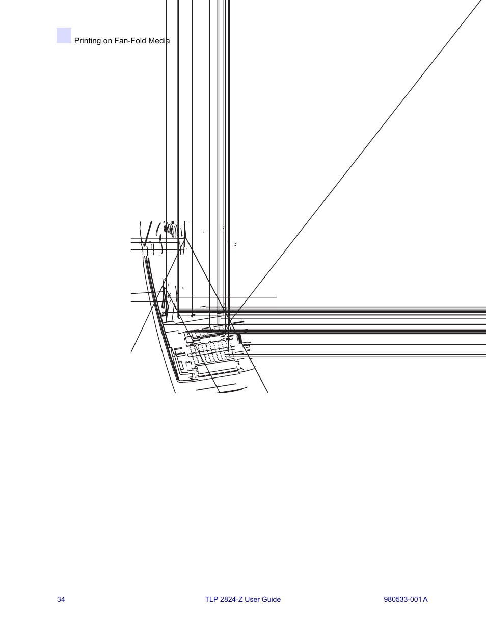 Printing on fan-fold media | MTD TLP 2824-Z User Manual | Page 34 / 64