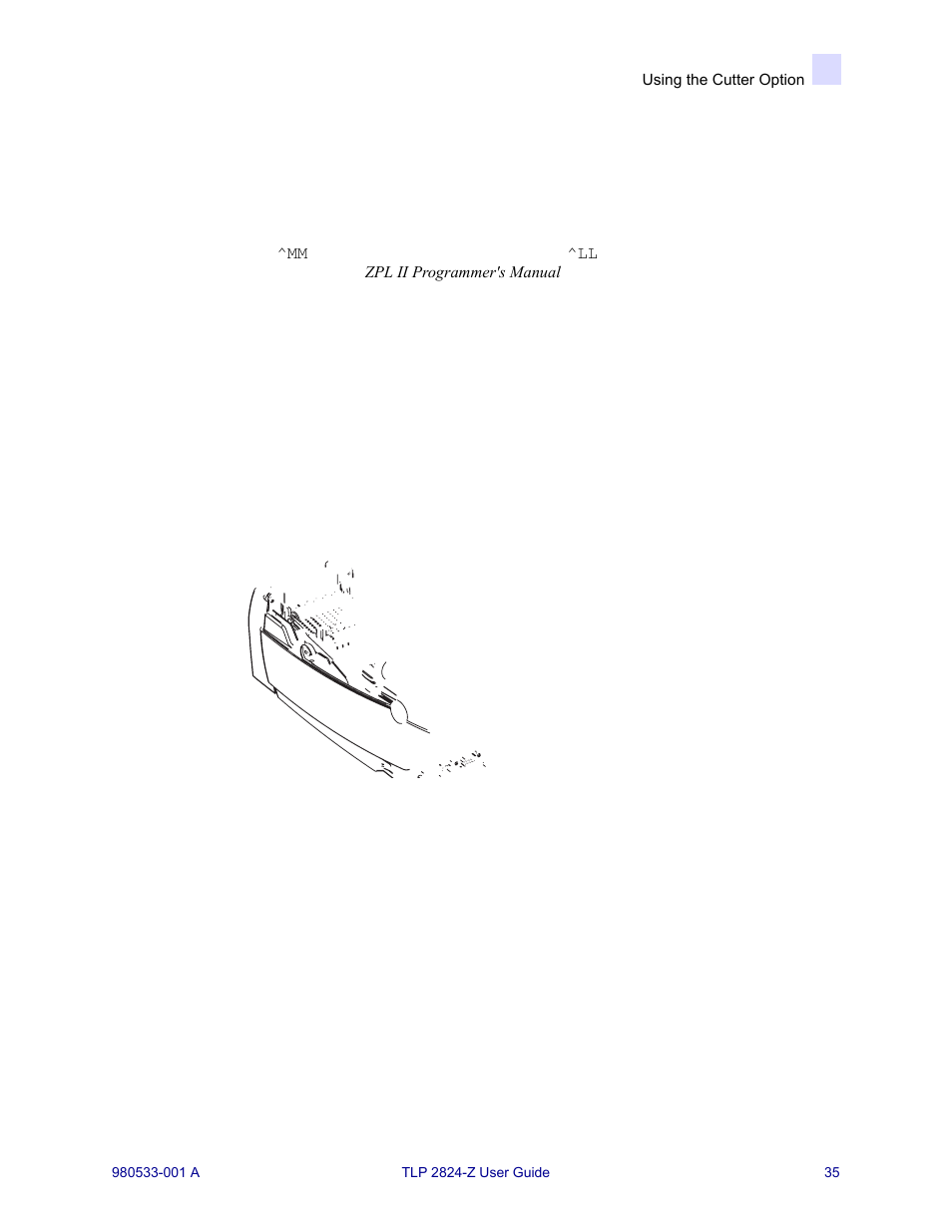 Using the cutter option | MTD TLP 2824-Z User Manual | Page 35 / 64