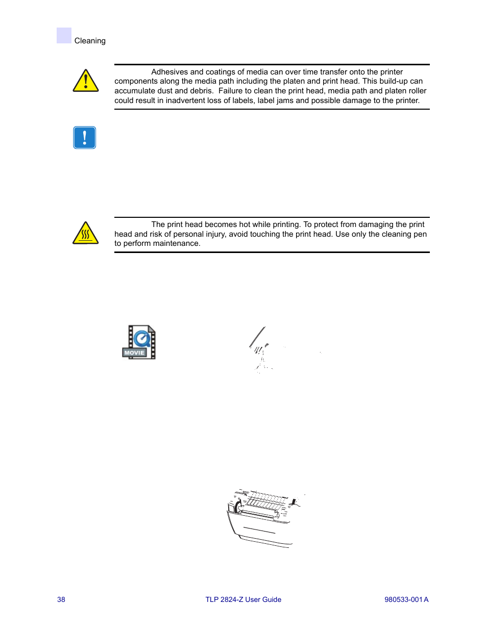 Print head considerations | MTD TLP 2824-Z User Manual | Page 38 / 64