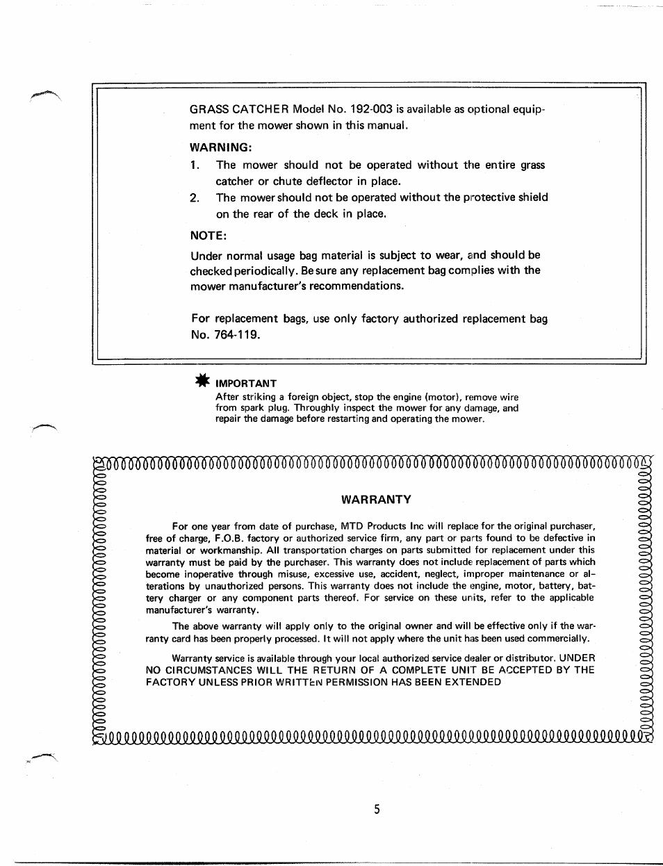 MTD 112-260 User Manual | Page 5 / 6
