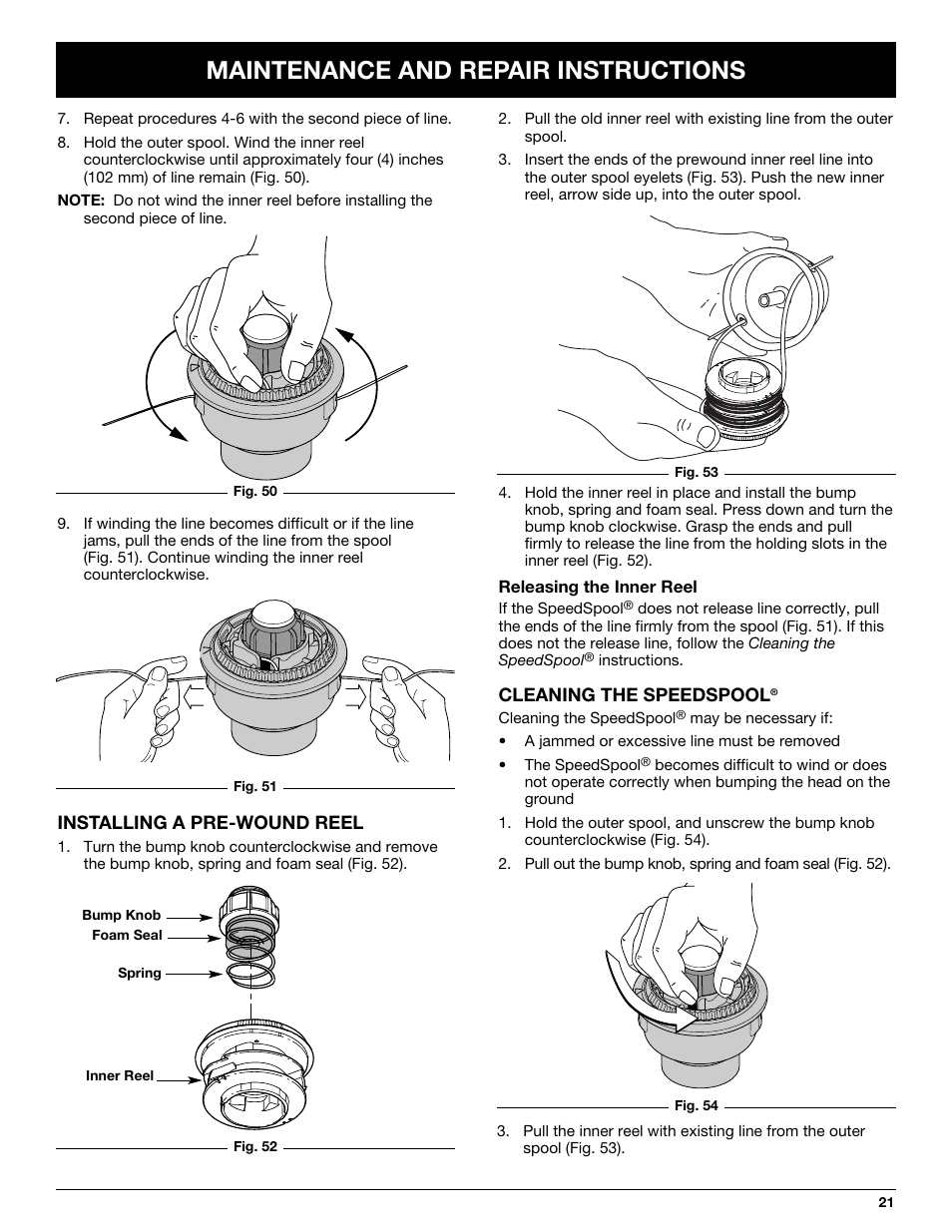 Maintenance and repair instructions | MTD YM26CO User Manual | Page 21 / 104