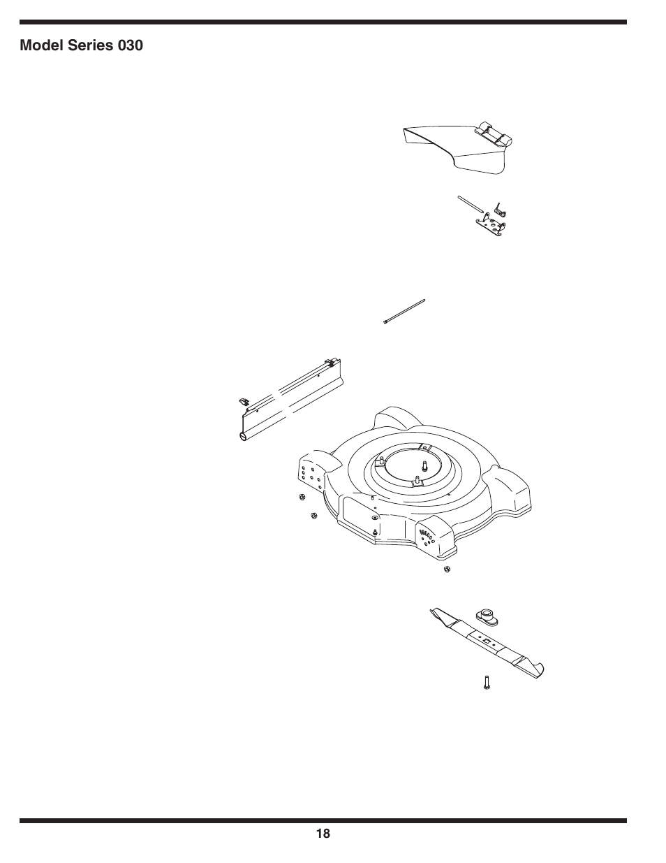 Illustrated parts list | MTD 030 Series User Manual | Page 18 / 20