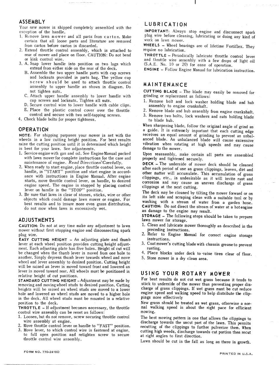 MTD 110-860 User Manual | Page 4 / 4