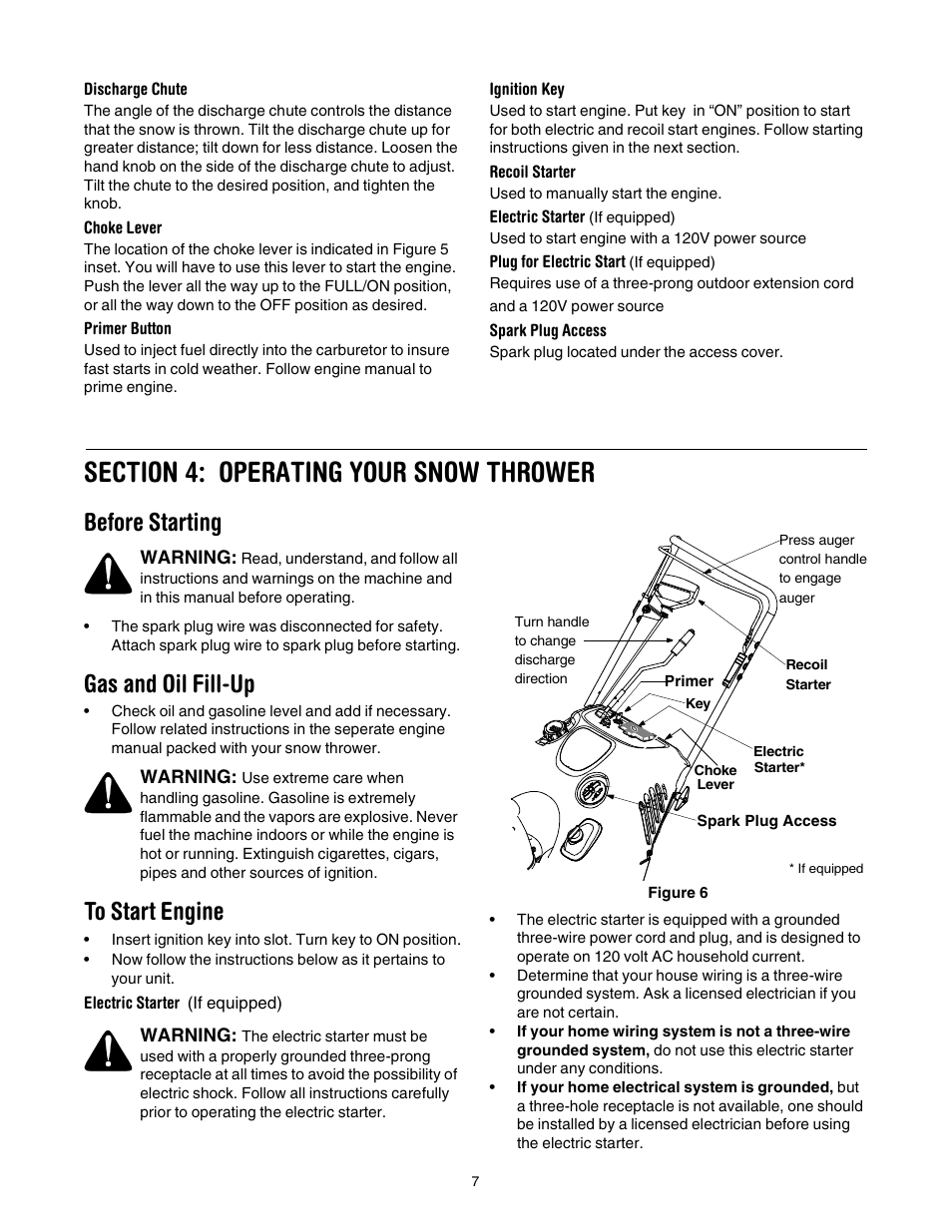 Before starting, Gas and oil fill-up | MTD 295 User Manual | Page 7 / 28