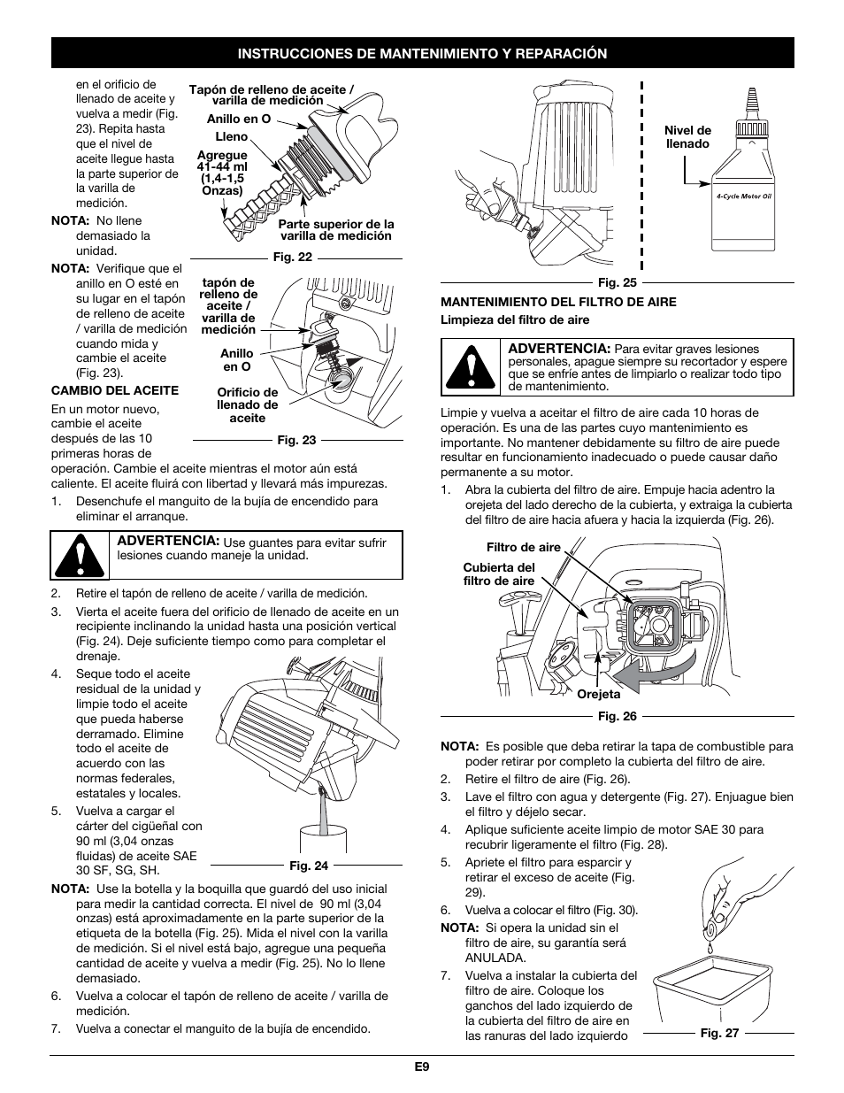 MTD TB26CO User Manual | Page 41 / 52