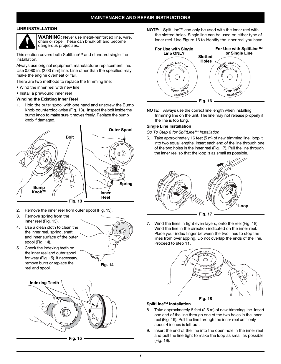 MTD TB26CO User Manual | Page 7 / 52