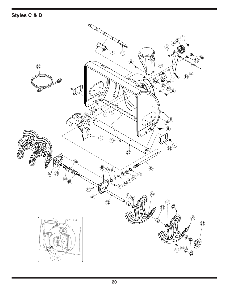 Styles c & d | MTD D Style User Manual | Page 20 / 28