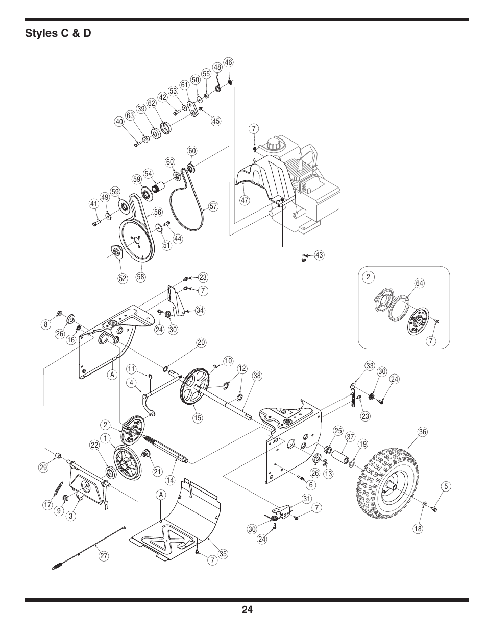 Styles c & d | MTD D Style User Manual | Page 24 / 28