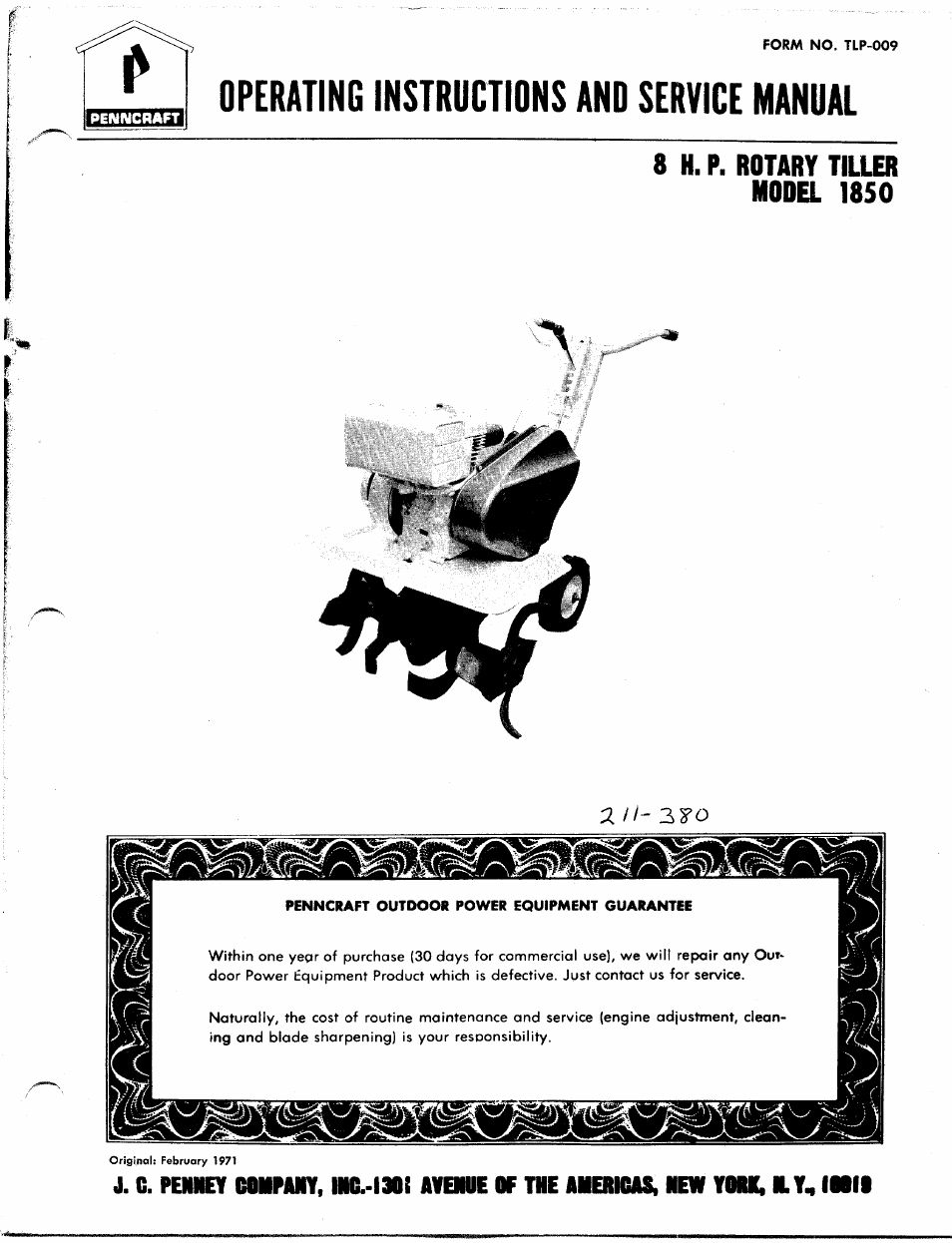 MTD 1850 User Manual | 23 pages