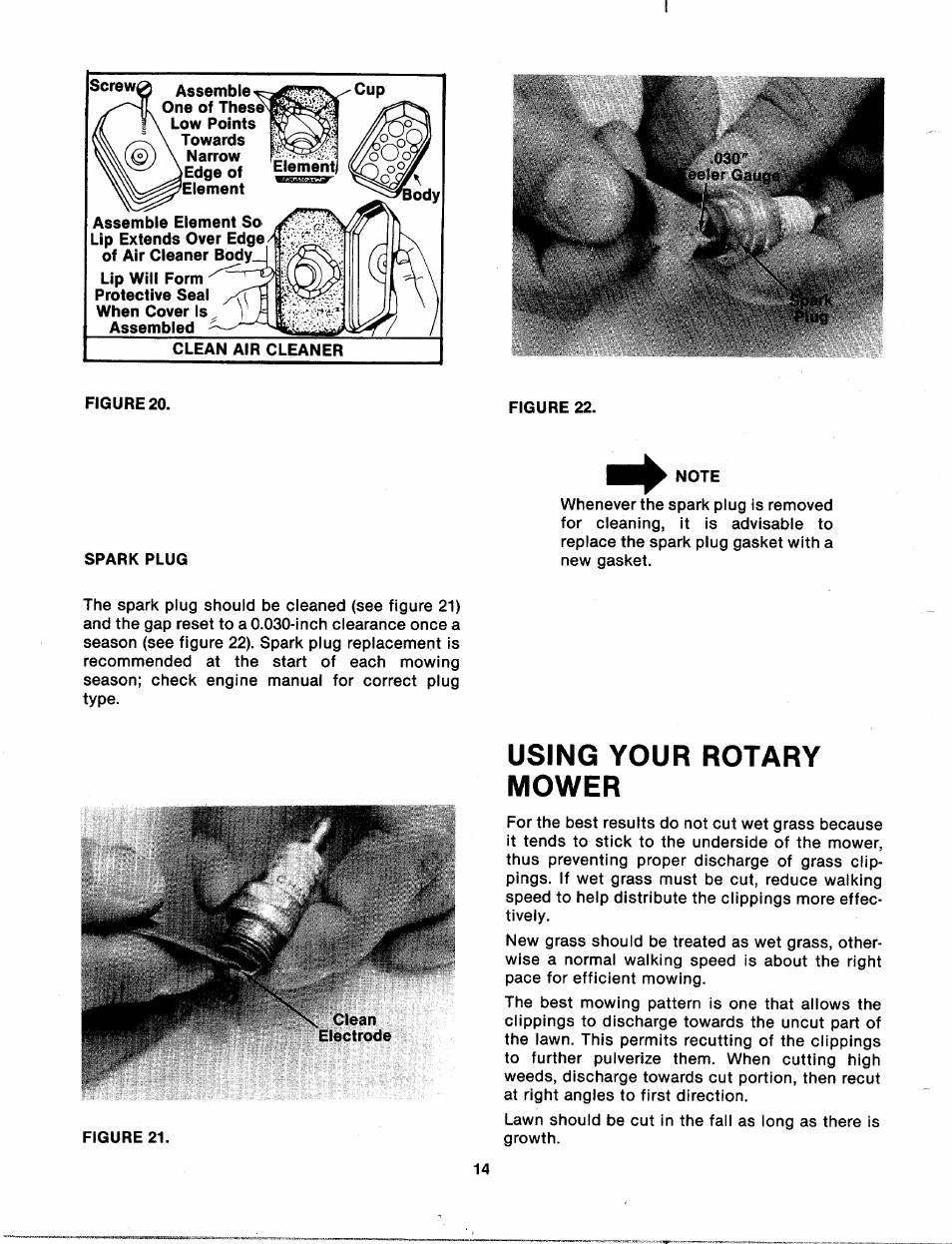 Using your rotary mower | MTD 111-070A User Manual | Page 14 / 18