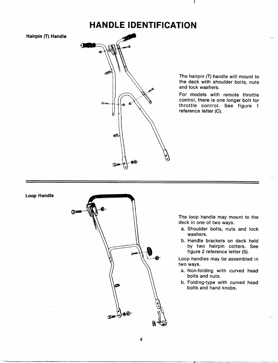 Handle identification | MTD 111-070A User Manual | Page 4 / 18