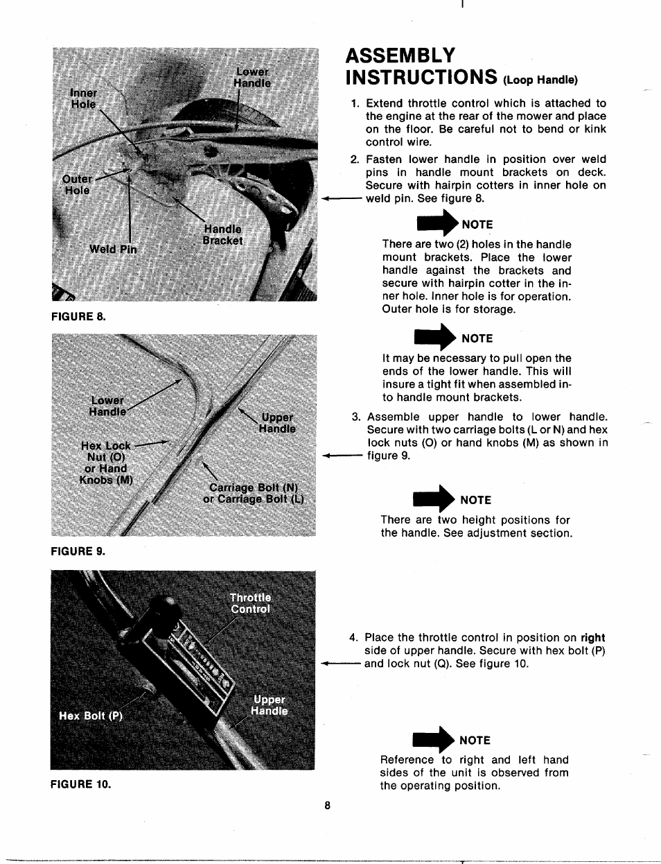 Assembly instructions | MTD 111-070A User Manual | Page 8 / 18