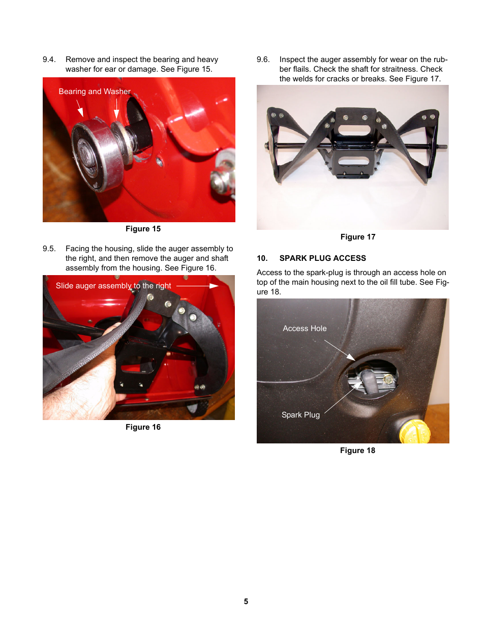 Spark plug access | MTD 31AS2B5 User Manual | Page 9 / 13