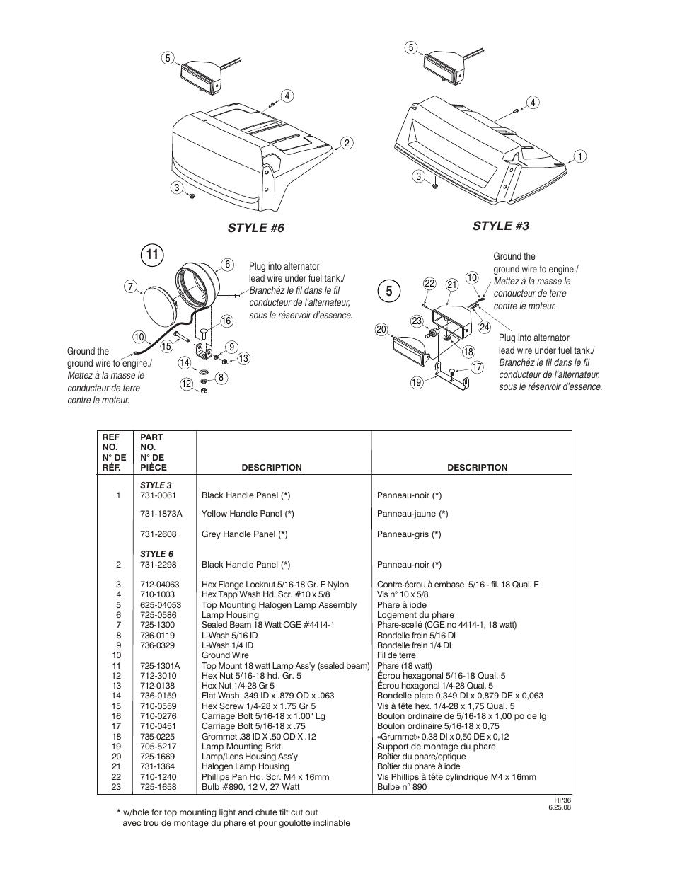 Style #3 style #6 | MTD 769-04179 User Manual | Page 29 / 56
