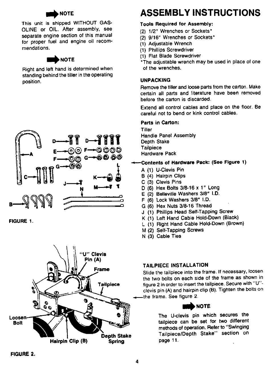 Assembly instructions, D—i i 0^1 | MTD 94-2105-B User Manual | Page 4 / 32