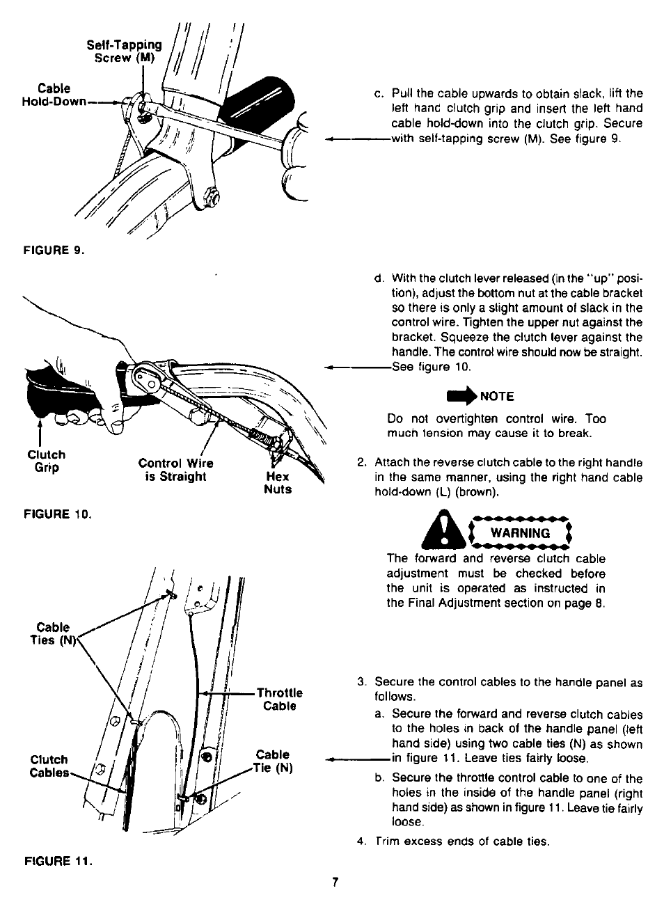 Note | MTD 94-2105-B User Manual | Page 7 / 32