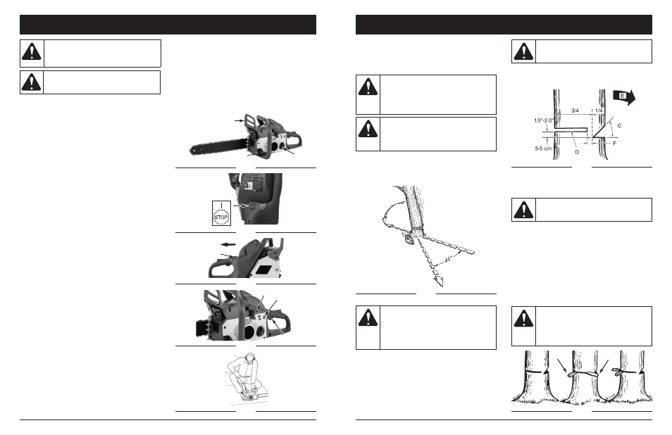 Warning, Caution, Operating instructions | Starting/stopping instructions, Starting instructions | MTD 1642AVCC User Manual | Page 11 / 74