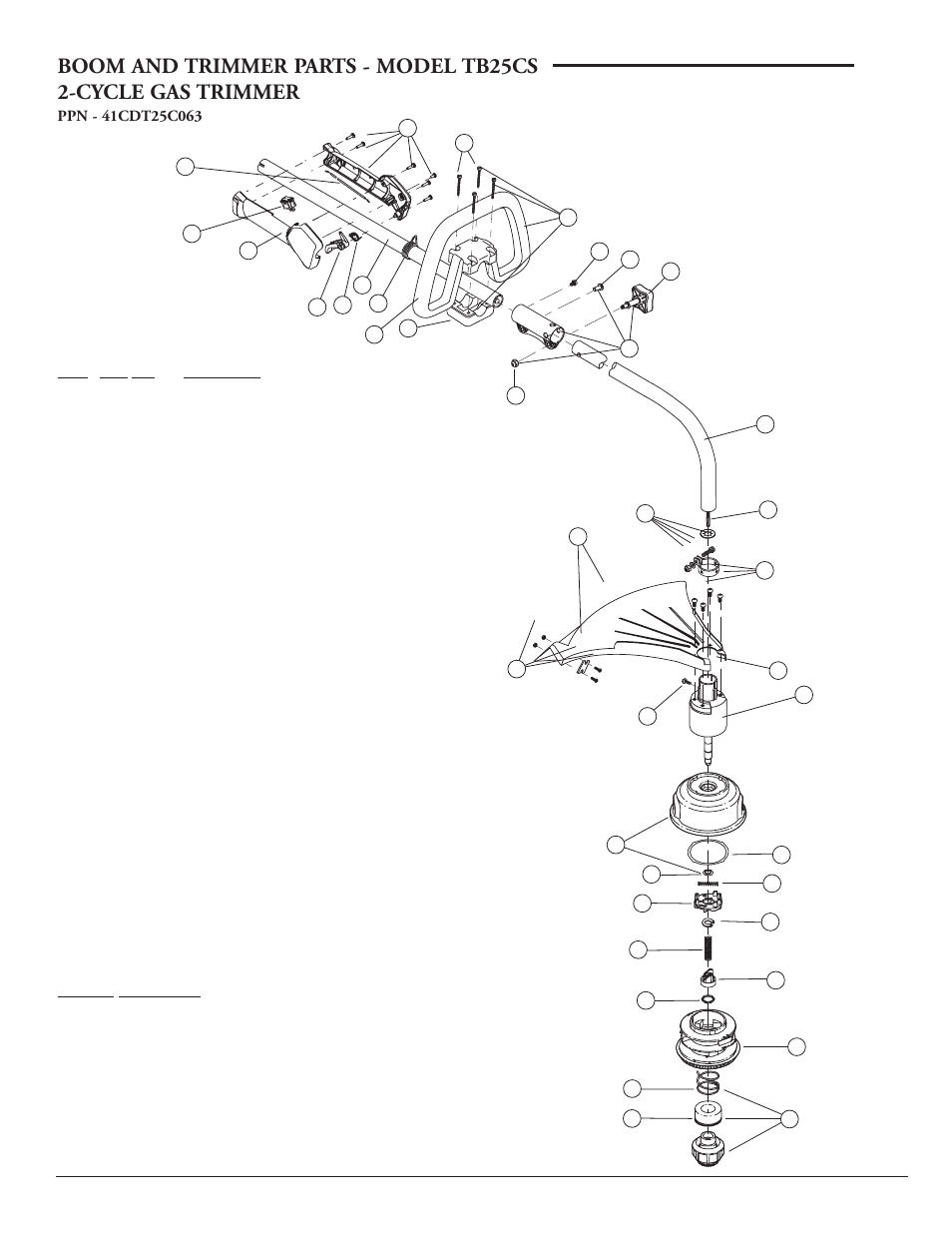 MTD Yard-Man TB25CS User Manual | Page 2 / 2