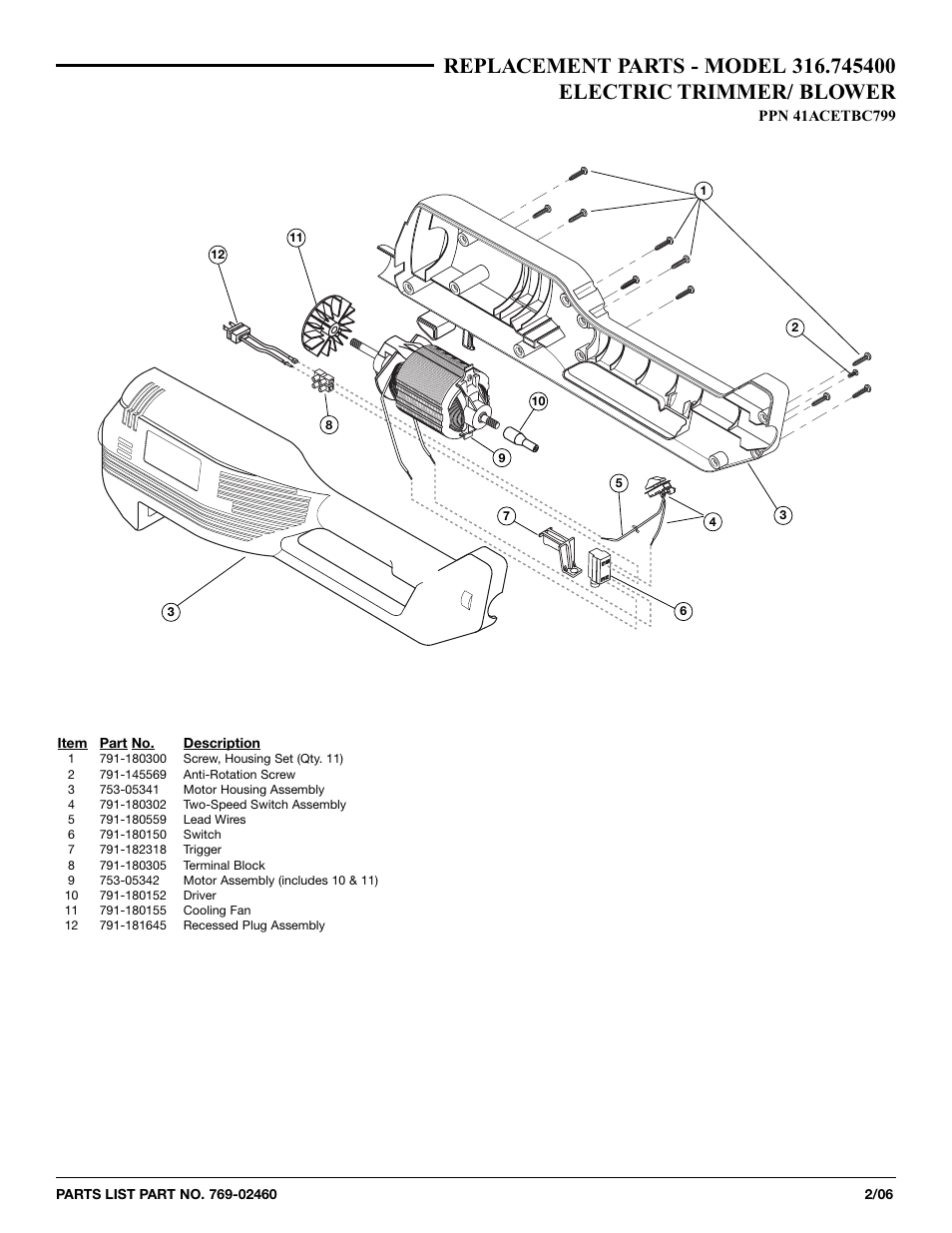 MTD 316.745400 User Manual | 2 pages