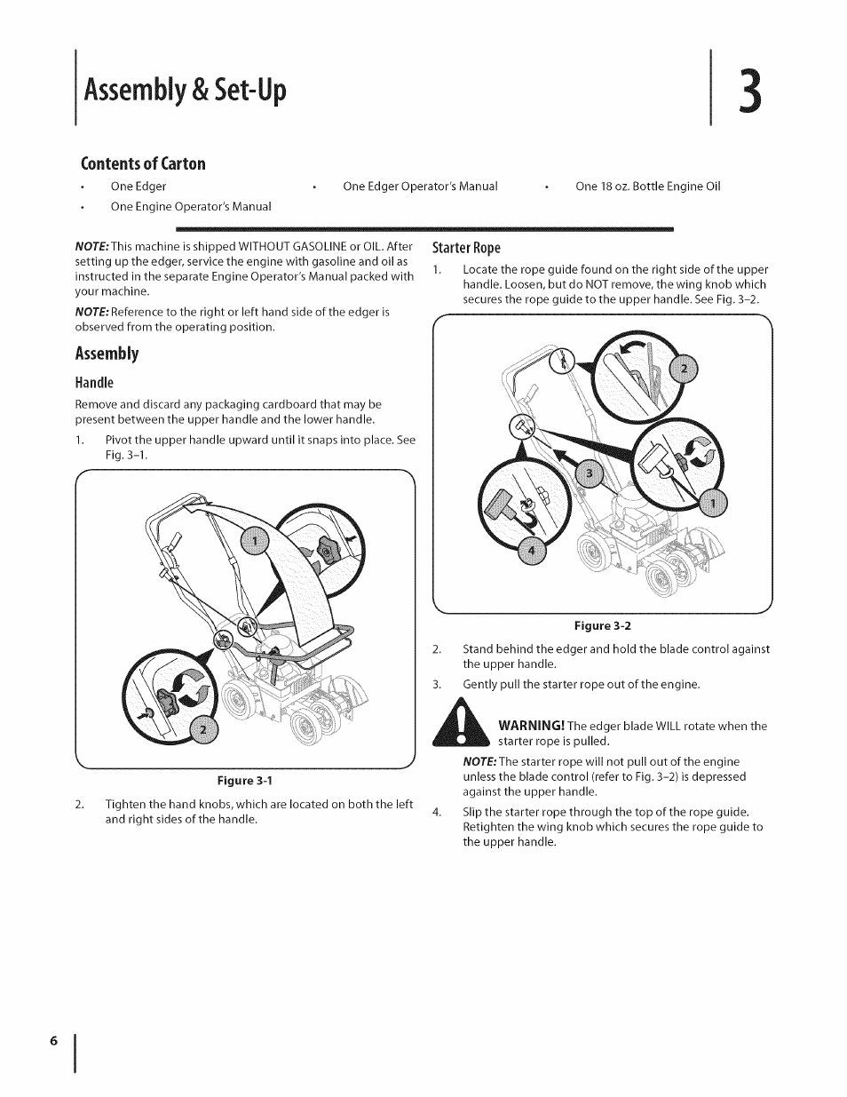Assembly & set-up, Assembly | MTD 550 User Manual | Page 6 / 36