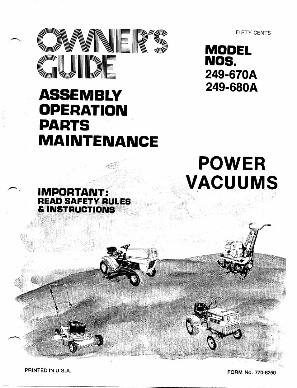 MTD 249-670A User Manual | 14 pages