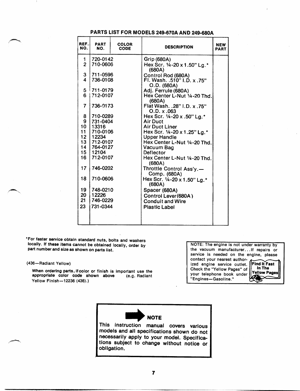 MTD 249-670A User Manual | Page 7 / 14
