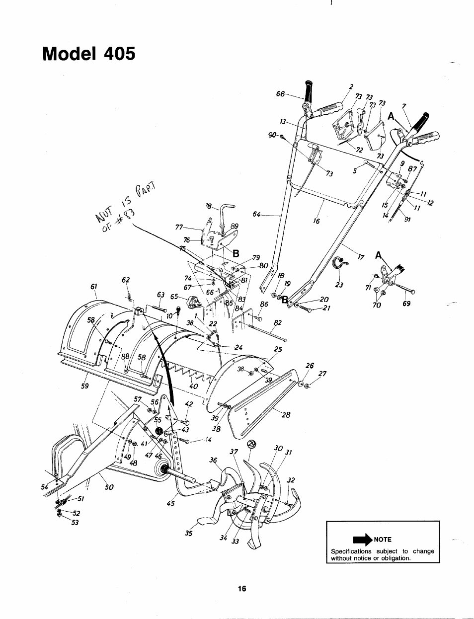 M odel 405 | MTD 219-405-000 User Manual | Page 16 / 24