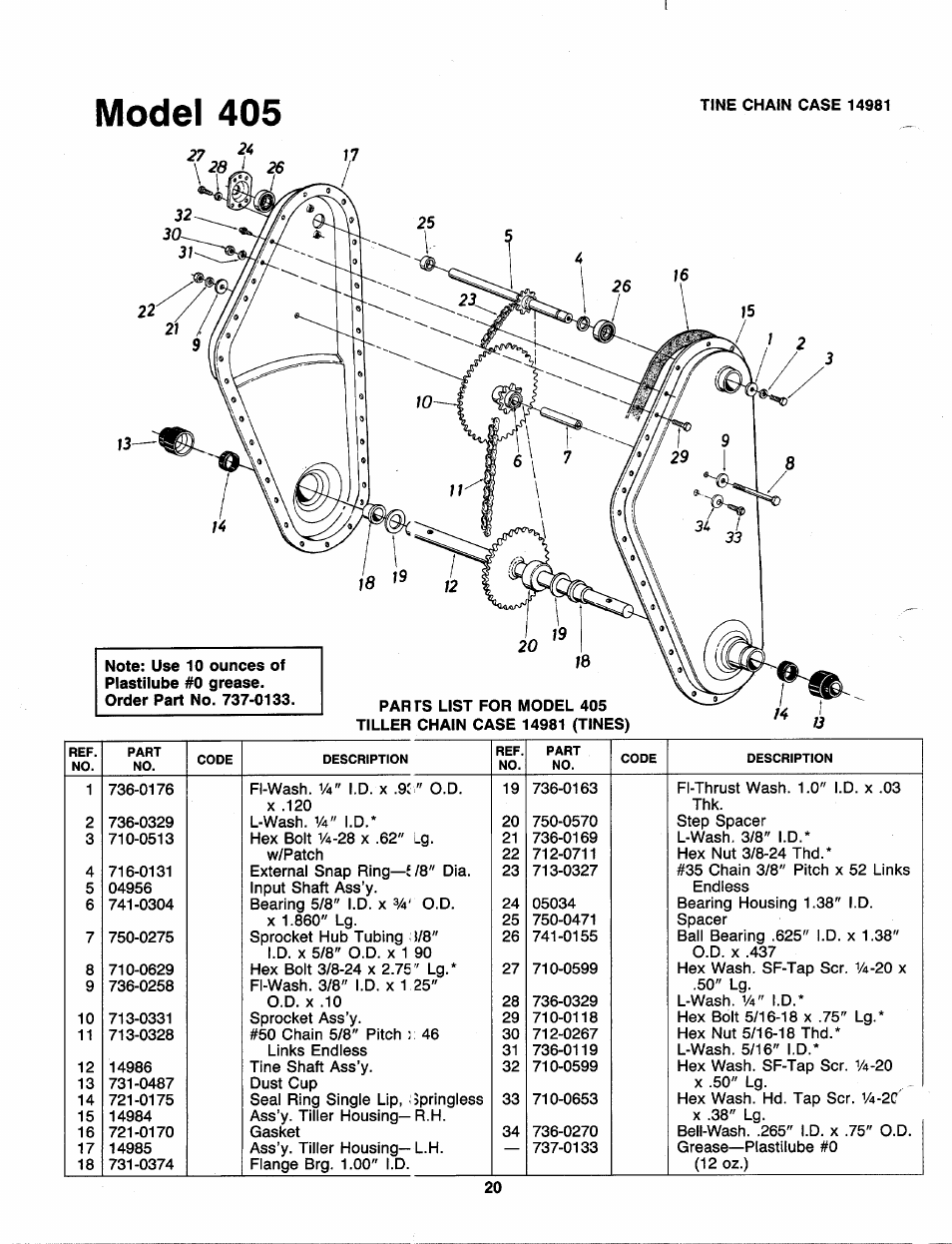 Model 405 | MTD 219-405-000 User Manual | Page 20 / 24