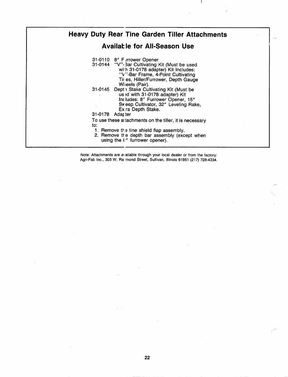 MTD 219-405-000 User Manual | Page 22 / 24