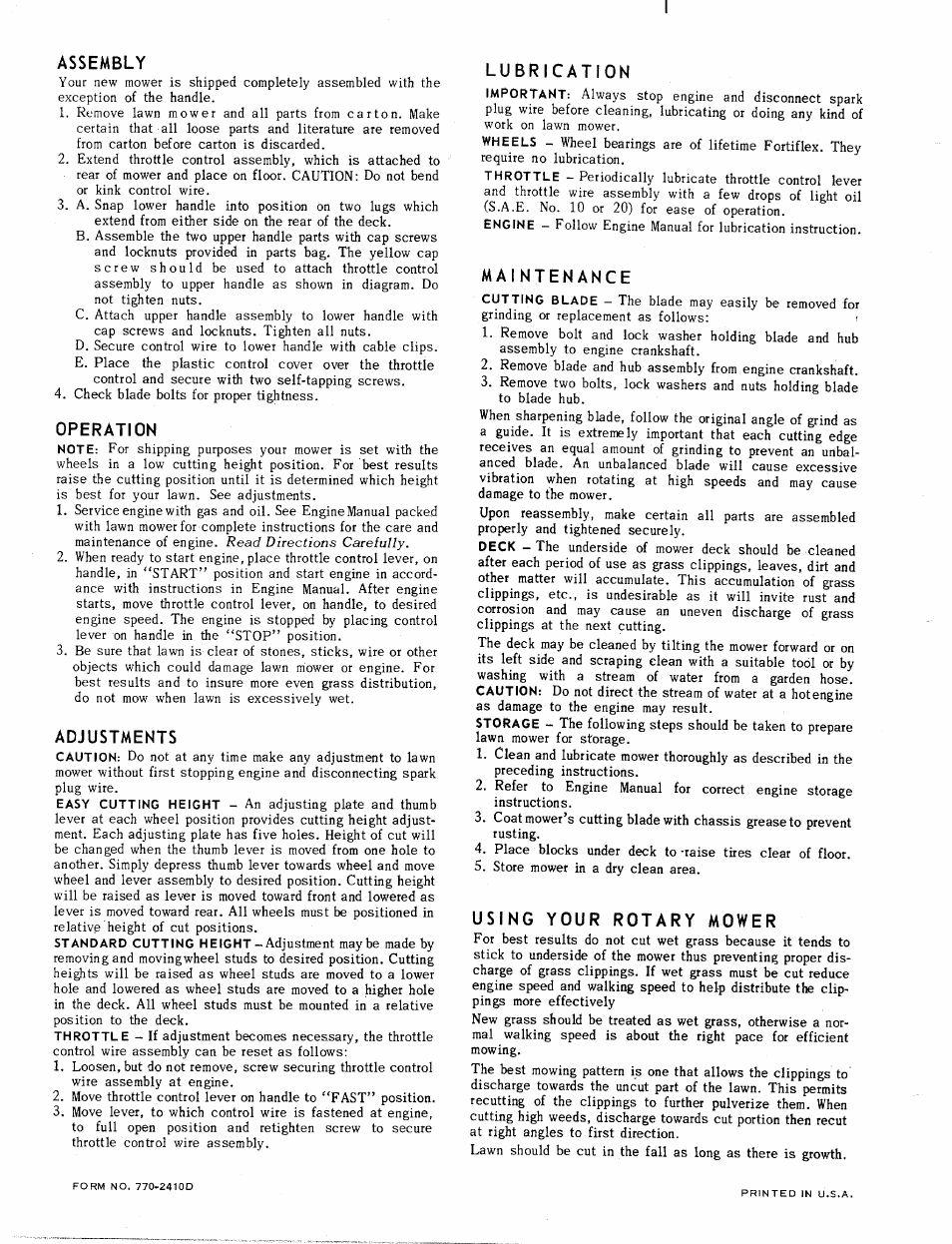 MTD 111-860 User Manual | Page 4 / 4