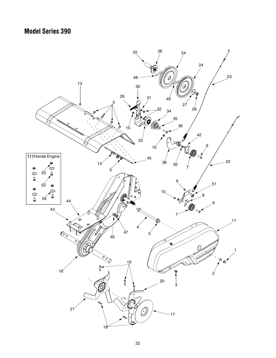 Model series 390 | MTD 340 Thru 390 User Manual | Page 22 / 24