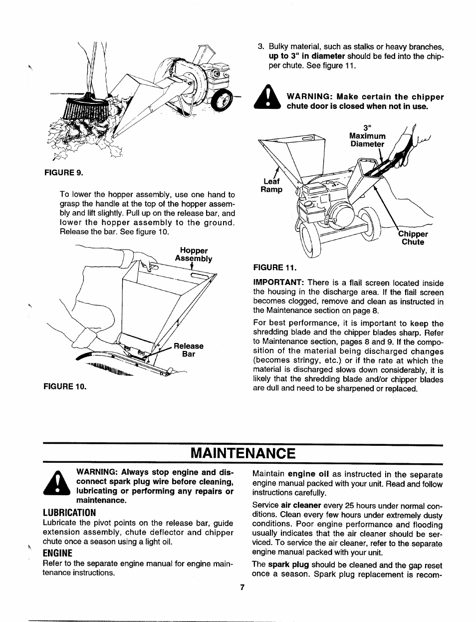 Maintenance, Lubrication, Engine | MTD 645C thru 650C User Manual | Page 7 / 12