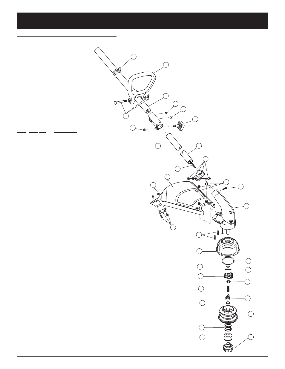 Parts list | MTD YM137 User Manual | Page 55 / 56