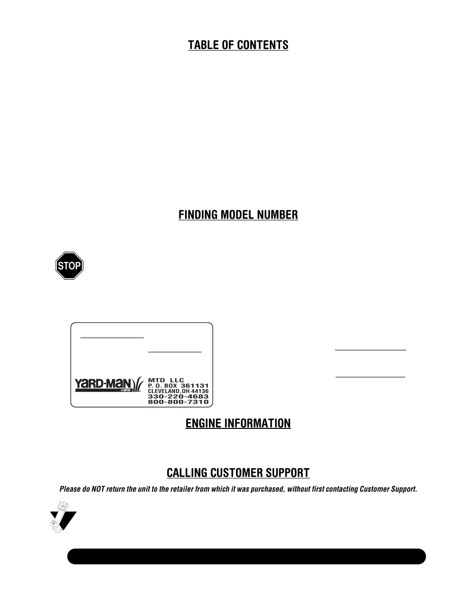 MTD 31AE993I401 User Manual | Page 2 / 28