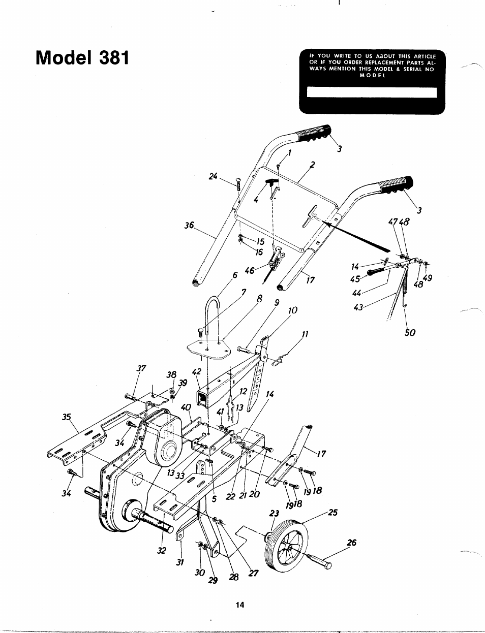Model 381 | MTD 213-381A User Manual | Page 14 / 20