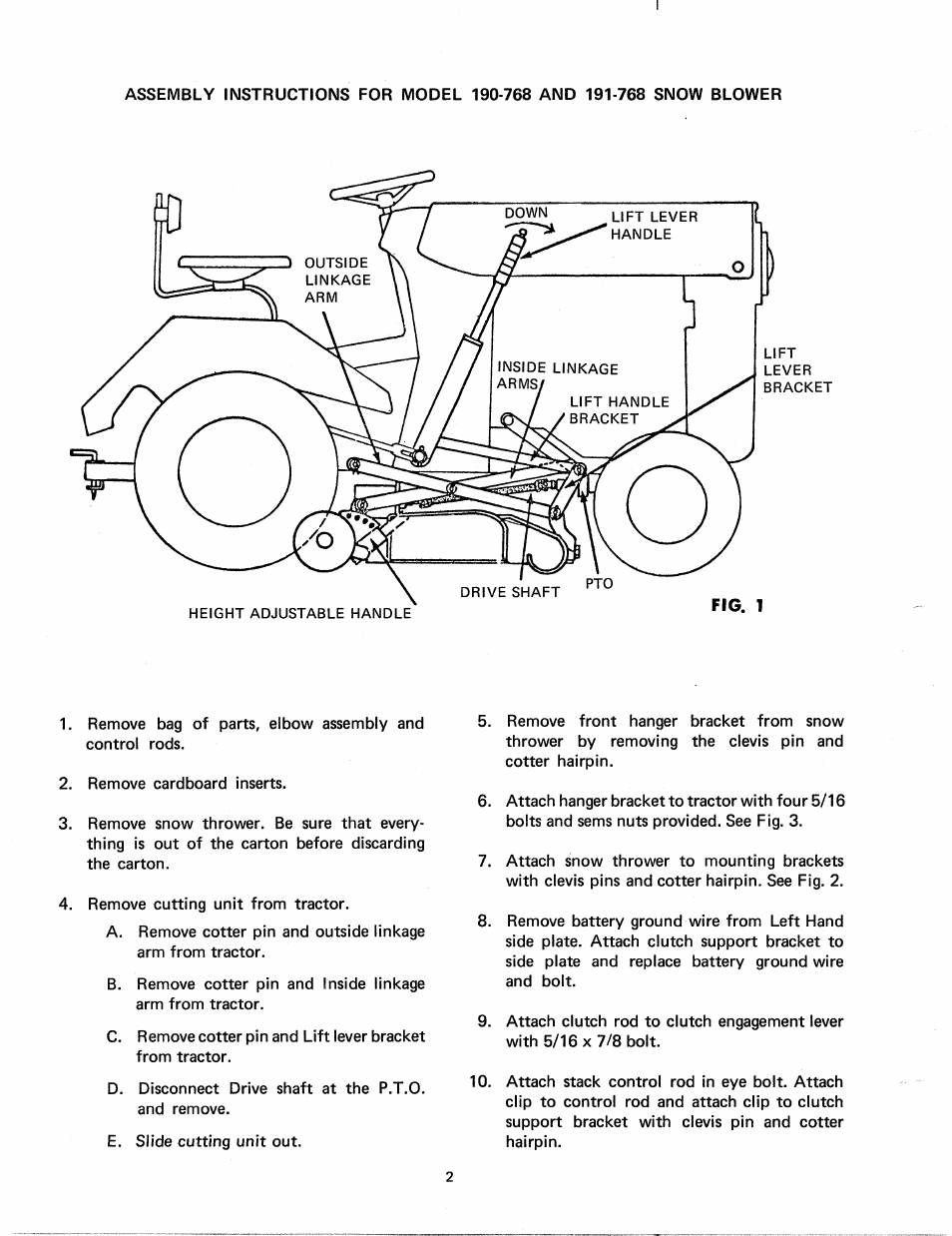 MTD 191-768 User Manual | Page 2 / 8