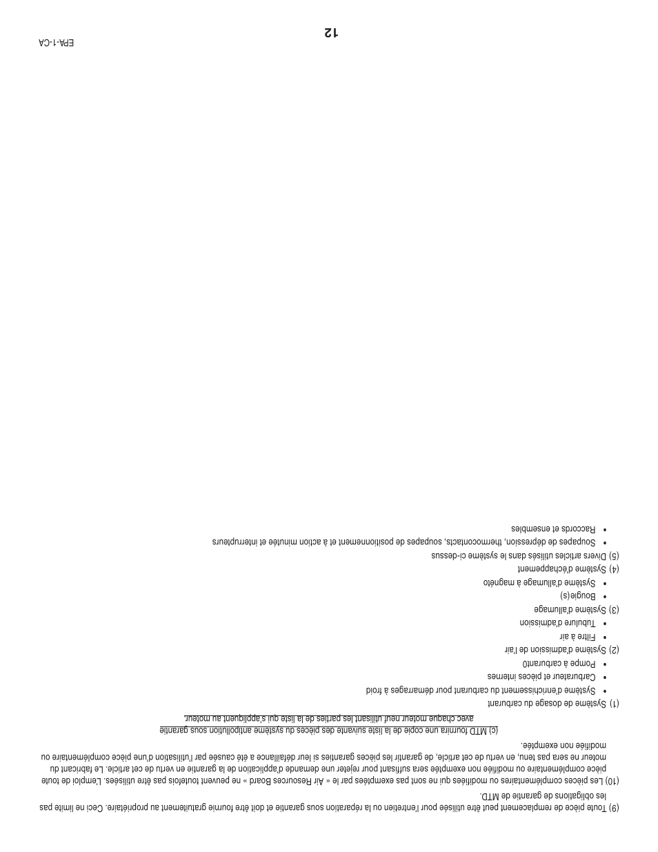 MTD 208cc User Manual | Page 13 / 24
